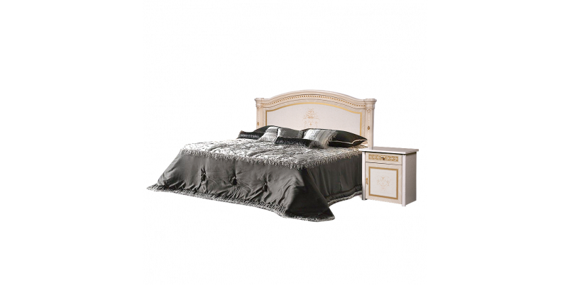 Кровать «Карина-3» (1,6 м) (1 спинка - шелкография)